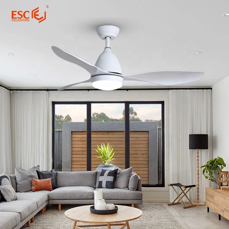 ESC LIGHTING chandelier fan ceiling fan light dc inverter 48 inch 5 speed ceiling fan for restaurant