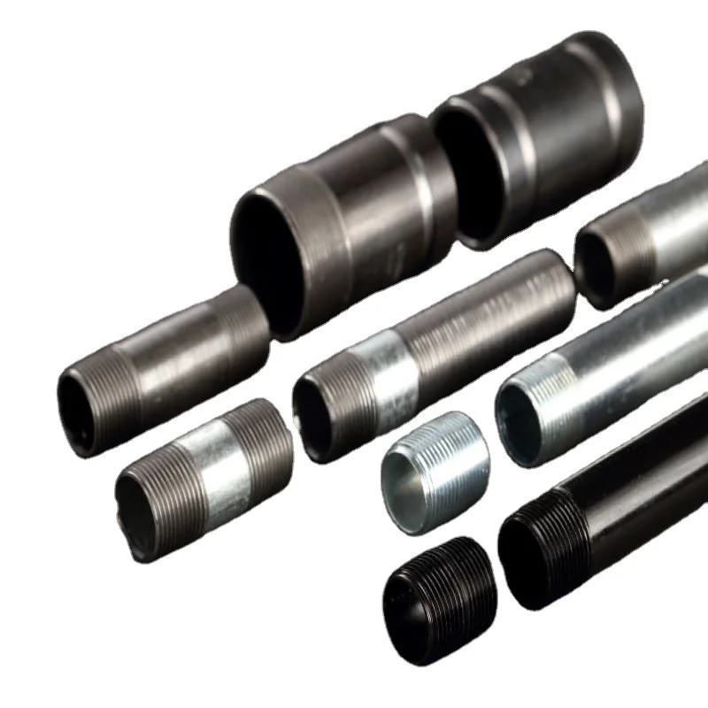 Reasonable Price SCH40 NPT Pipe Nipple Thread Polished Nipple Pipe Fitting