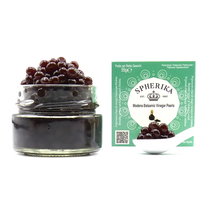 2024 New Balsamic Vinegar Pearls For Salad Delicate And Slightly Gelly 14 Mouths Shelf Life 55G Balsamic Vinegar Pearls