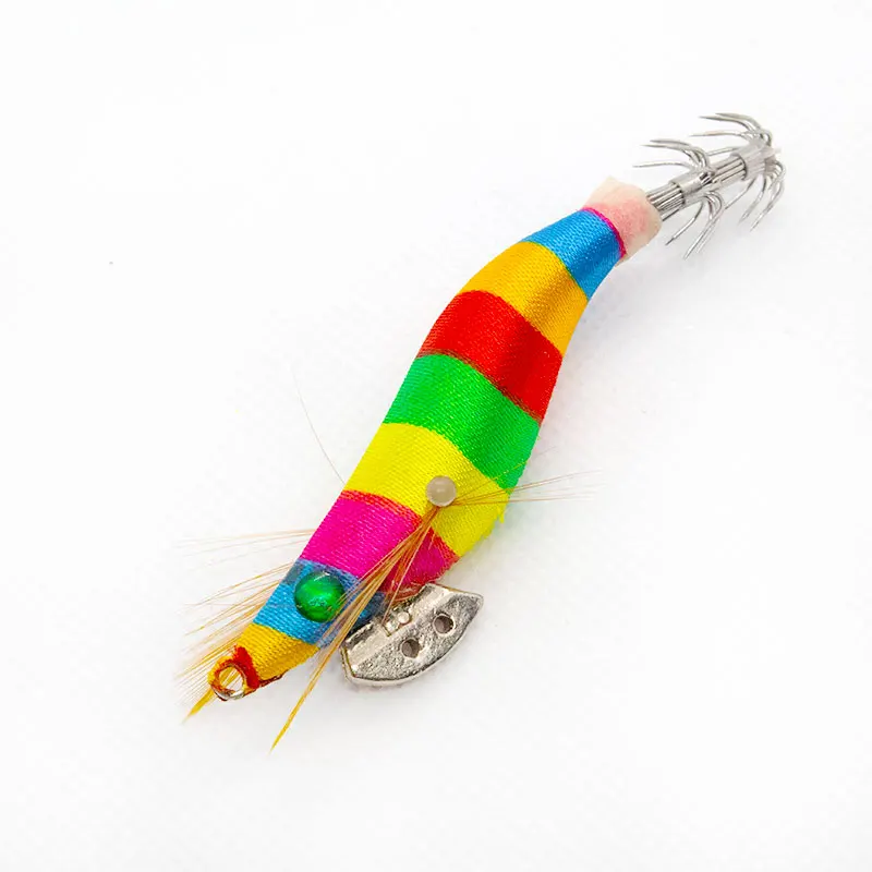1.8# High Quality Floating  Cloth Hard Plastic Octopus Squid Fishing Bait