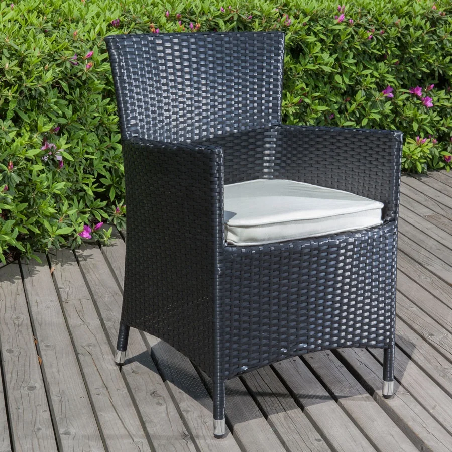 Уличная садовая мебель из ротанга/уличная мебель для патио/мебель из ротанга, обеденный набор из Стали KD