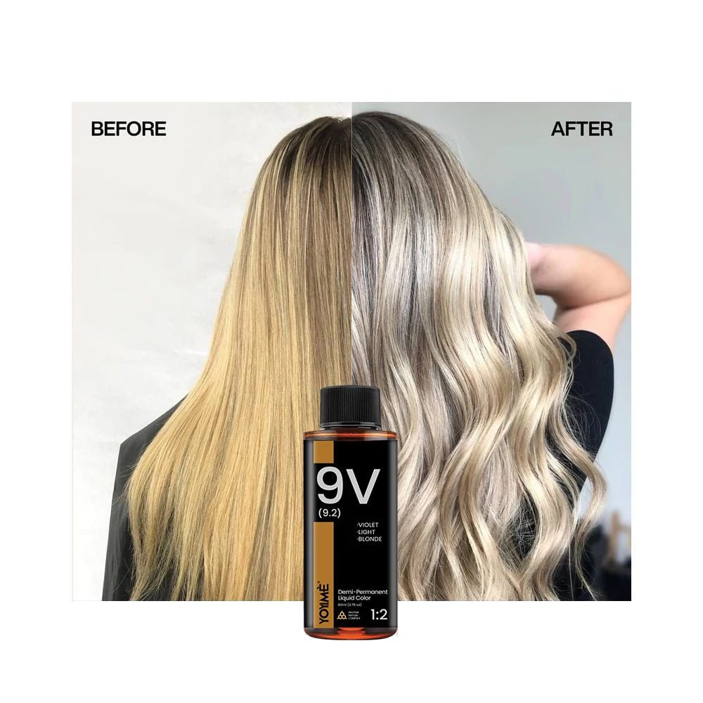 OEM/ODM Offer Sample New Formula Professional Salon Liquid Demi-permanent Hair Dye