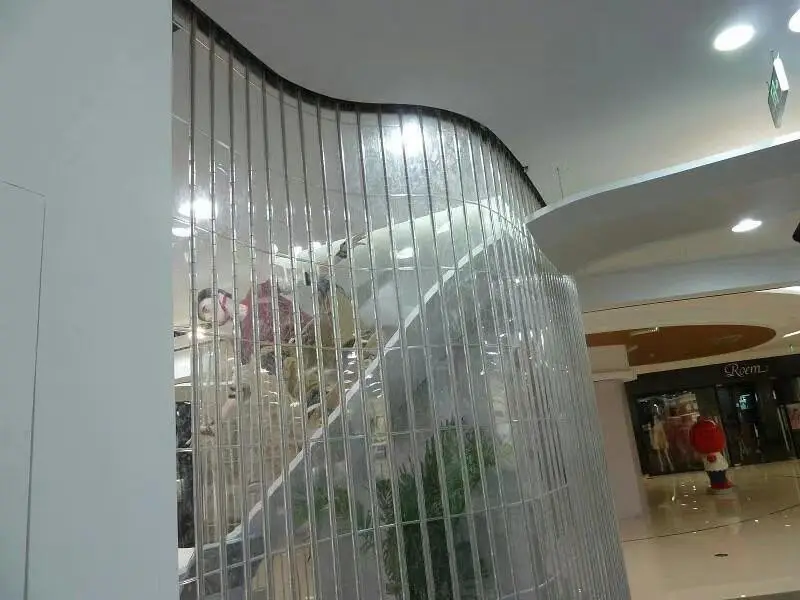 Modern Design Automatic Polycarbonate Folding Door Provincial Entry Doors PVC and Plastic Accordion Folding Screen Wholesale