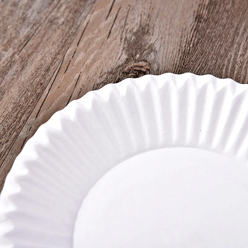 Factory Price Disposable  Eco-friendly  Biodegradable Unbleached Bagasse  Paper Plate For Birthday Party