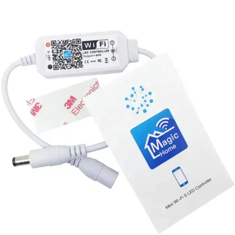 Magic Home Wifi LED Strip Light  single color controller APP with DC adapter can be dimmed via WIFi