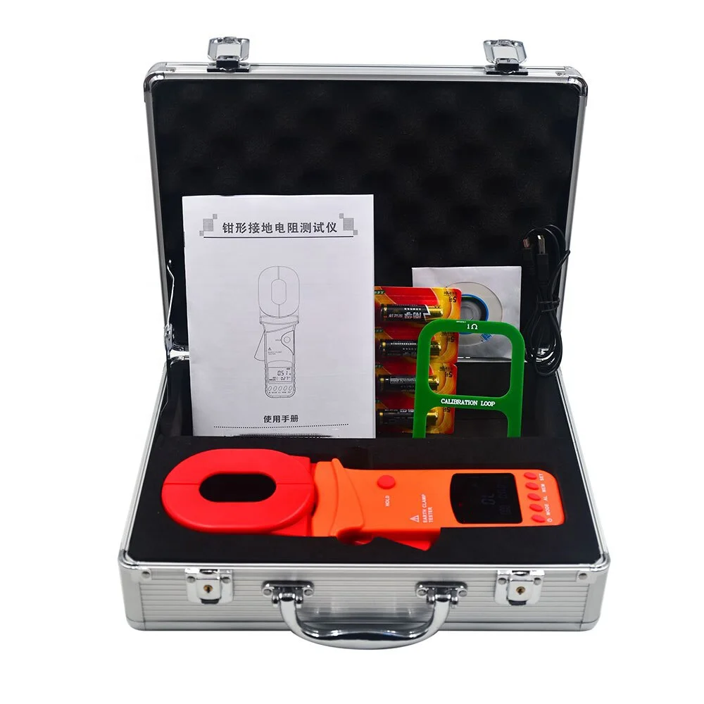ROKTOOLS Clamp Meter 500Ohm Tong Tester Clamp-on Ground Resistance Tester