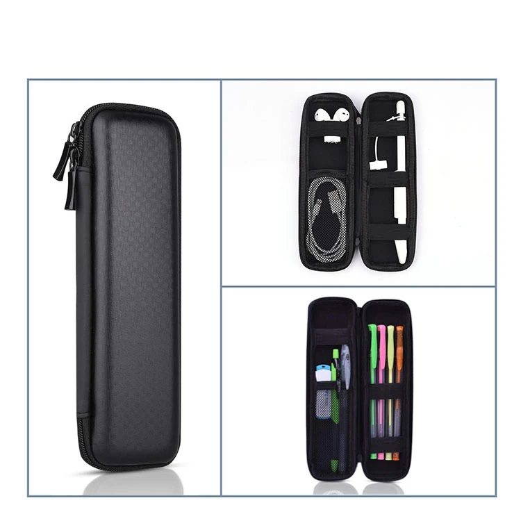Wholesale multifunction black hard shell EVA box pencil case 2022 for carry touch pen stylus case
