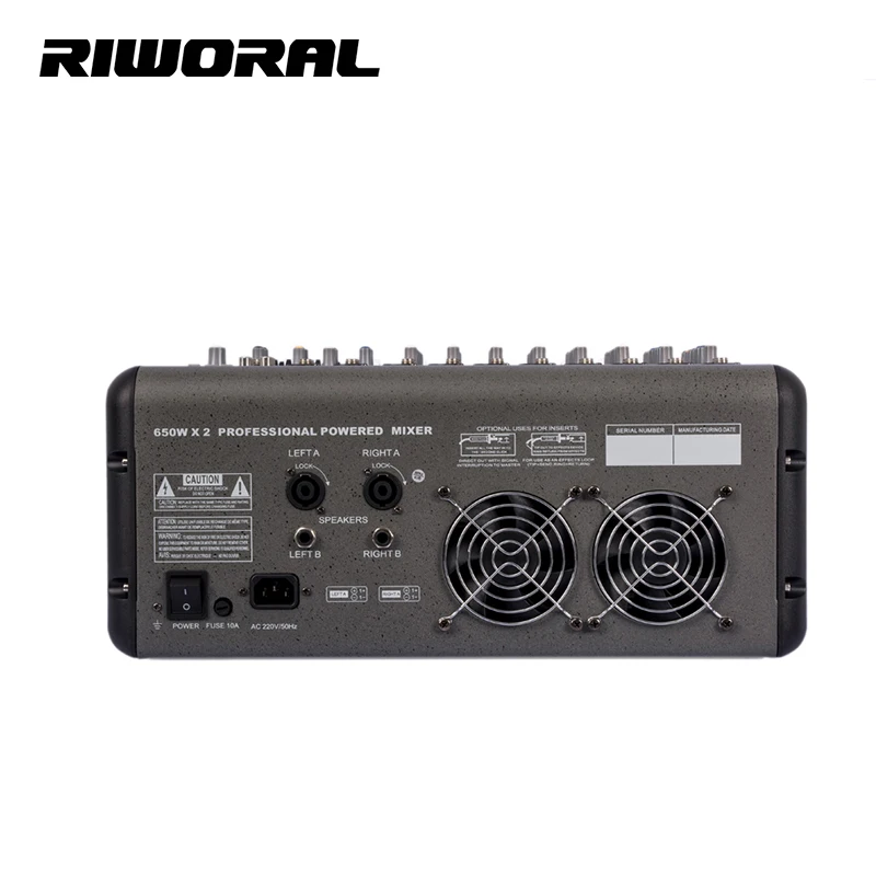 PMR860 8 Channel professional 605W audio mixer effects stage pro power mixer sound system