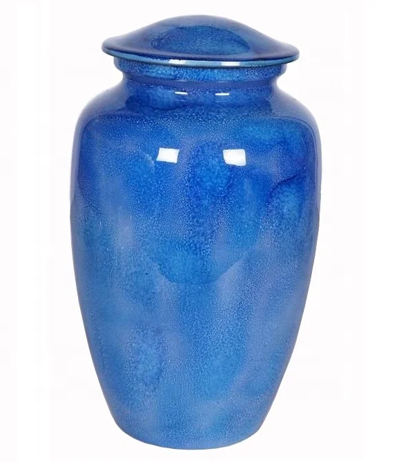BLUE MARBLE URN FOR HUMAN ASHES