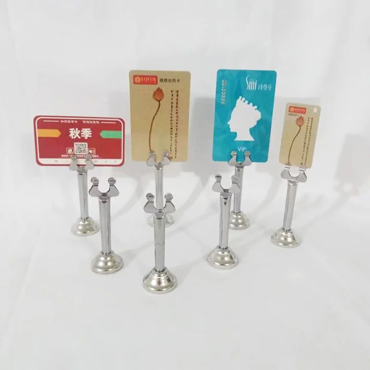 Hot Selling Metal Harp-Clip Table Number Card Holder for Restaurant Weddings Banquets