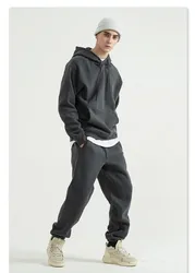 Осень-зима 2021, зимние однотонные флисовые и толстые повседневные толстовки унисекс с бархатной подкладкой