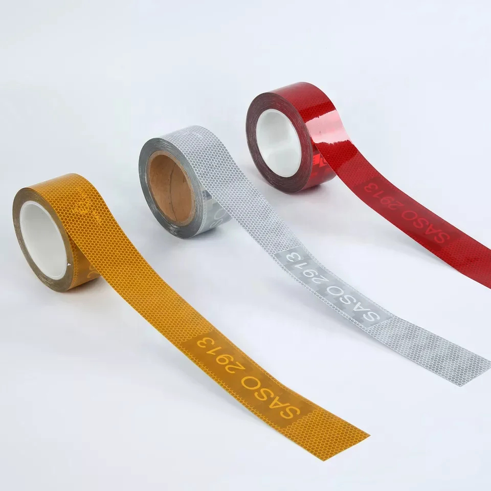 Cheap price SASO 2913 reflective sticker, good quality SASO 2913 retro reflective tape for truck