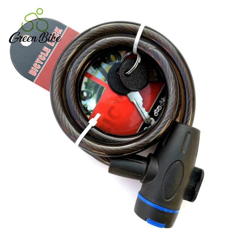 Велосипедные принадлежности для стального замка кабеля для велосипеда с петельным замком не имеют поддержки