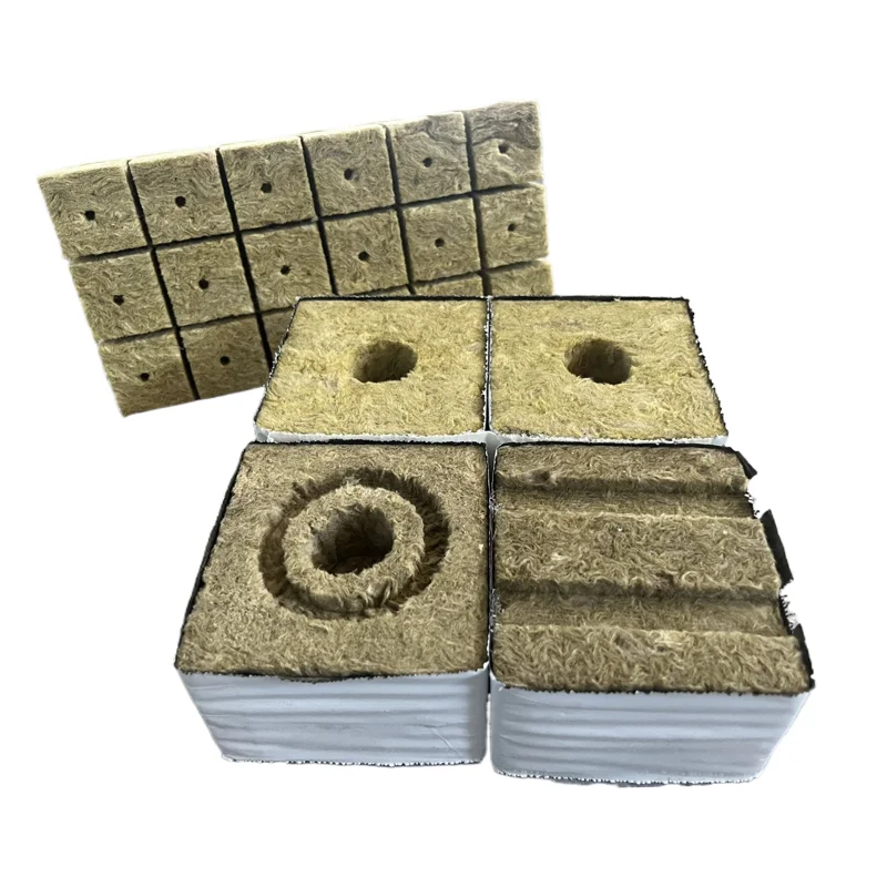 Mineral Rockwool Growing Cube 100x100x100mm Seeding Starting Plug Cube