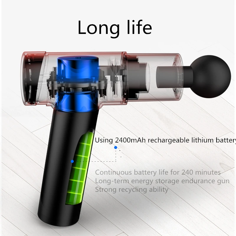 
Wholesale chiropractic deep tissue Muscle sports vibration cordless Massage Gun best handle massage gun manufacturer 