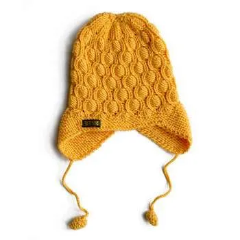 pompoms acrylic eco-friend baby funky knitted hat