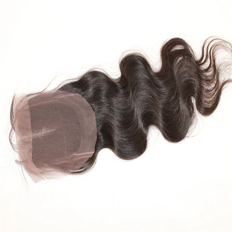 Real human hair closure brazilian weave, 100% Virgin Remy Human Hair 4x4 HD Silk Base Lace Closure