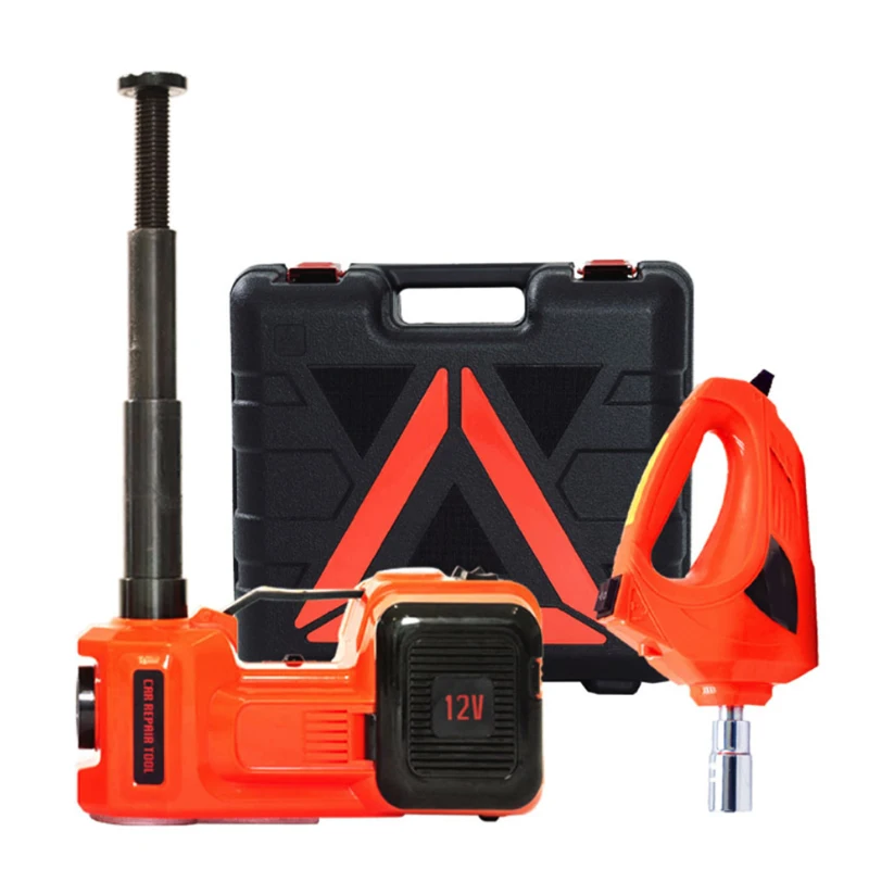 5 Ton Tire Change Road Car Lift Floor Emergencies Electric Car Jack Stand Hydraulic Jacks With Integrated Tire Pump