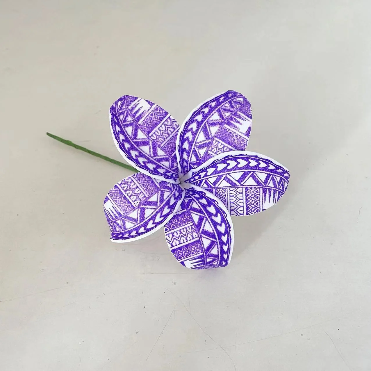 NEW Plumeria single stem ear Foam flower hair accessories  Artificial Island tiara frangipani hibiscus tiara accessories