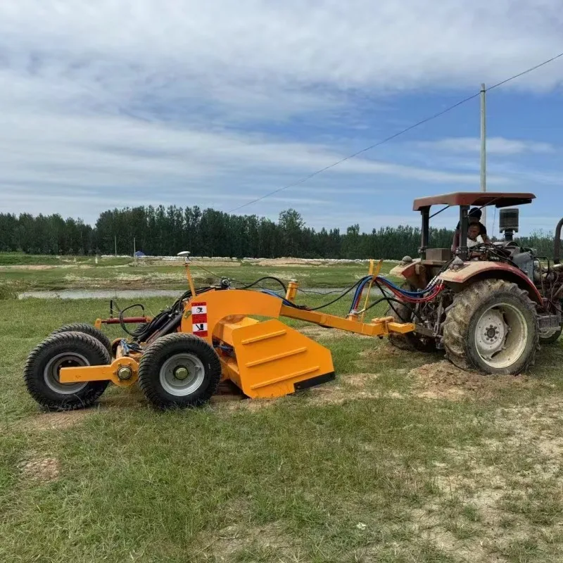 New tractor towing farmland grader ground grader  satellite grader