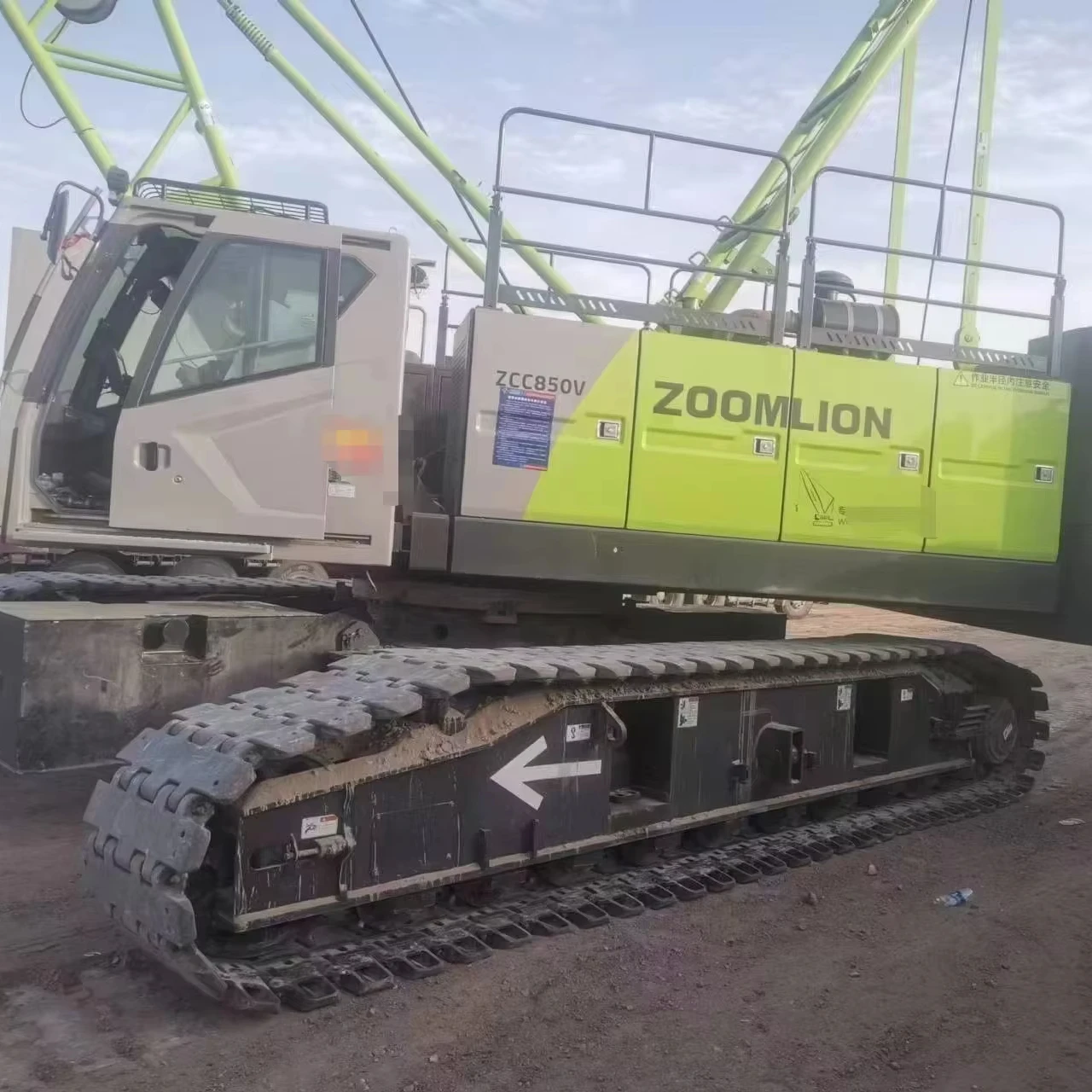 Zoomlion 85 Ton Crawler Cranes Used China Lifting Machine with Core Components for Building Material Shops