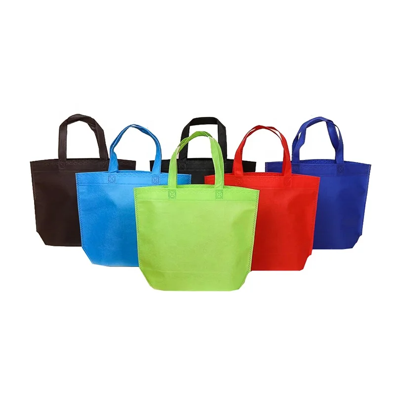 Customize Logo Stock Reusable Grocery Shopping Bag Eco-friendly Non-Woven Tote Bags