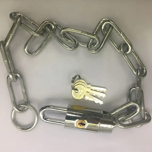 
[canyu lock] 80cm iron Chain lock Bike lock brass cylinder 3key door padlocks good quality 