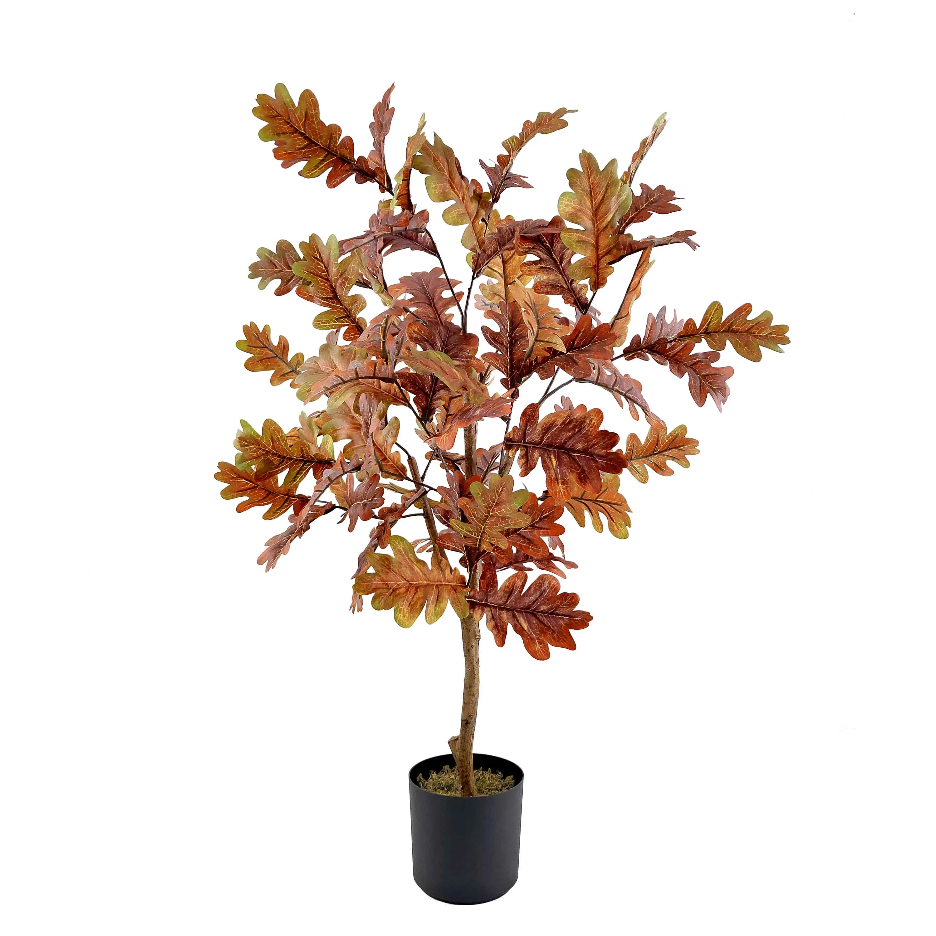 Plant Decor Most popular Artificial Red Maple leaves Tree Tropical Plants Large tall artificial plastic Artificial landscape