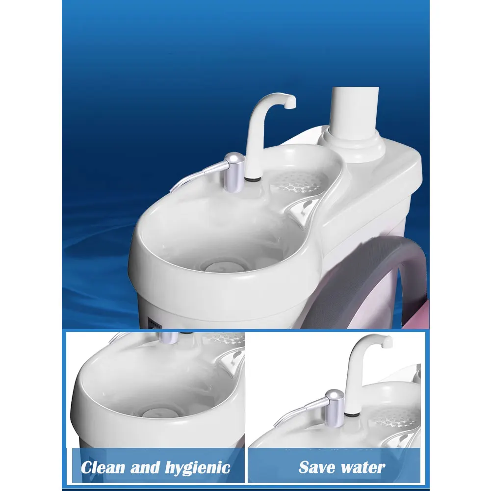 high quality full set treatment implant equipment high quality metal leather medical rotating dental chair unit
