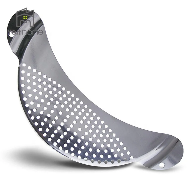 Kitchen Easy Draining Durable Strainer Pot Stainless Steel Clip On Colander