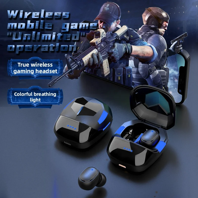 Лучшие беспроводные наушники tws синие наушники-вкладыши для игр g6s оригинальные мобильные телефоны anc со светодиодным дисплеем