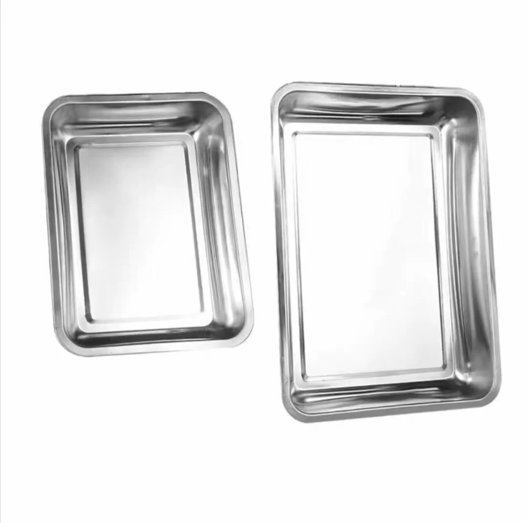 China Manufacturer Low Price S304 Bbq Square Stainless Steel Serving Baking Tray