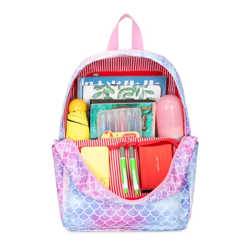 Custom printed sacs pour ecolier child kids school bags backpack for girls student