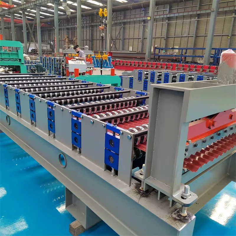 Color Steel Arc Corrugated Metal Iron Roofing Sheet Roof Roll Former Machine Making Machinery