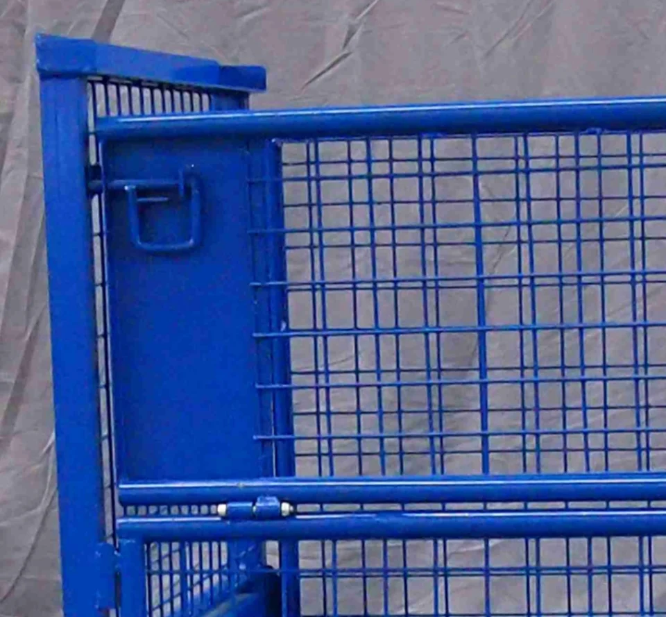 High Capacity Portable Mobile Low Price Rigid Logistics Wire Mesh Roll Cart