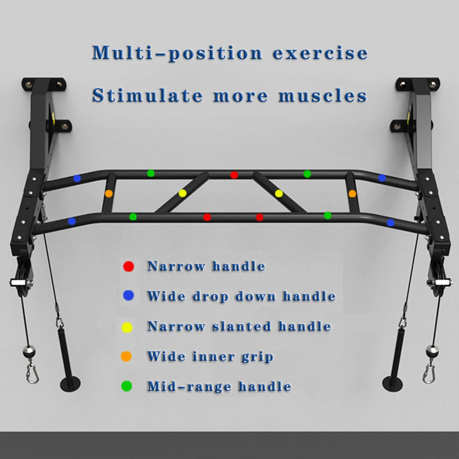Steel Multifunction Heavy Duty Sport wall mounted Pull up bar Gym Equipment Strength Training Chin Pull Up Bar
