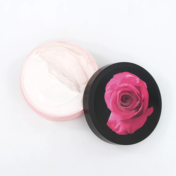 Private Label Vendor 100% Pure Natural Organic Rose Mango Shea Butter Moisturizing Body Lotion Whipped Body Butter