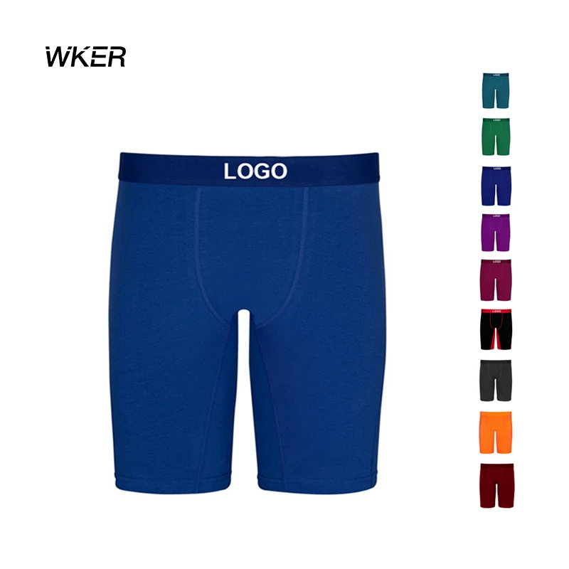 WKER индивидуальные оптовые продажи одежды Боксеры Горячая Распродажа хлопок классическое Мужское нижнее белье трусы боксеры
