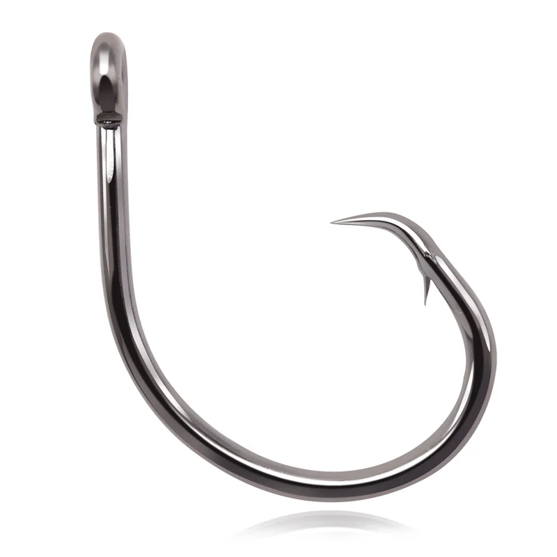 High Carbon Steel Big Game Fish Tuna Hook Saltwater Sea Ocean Boat Fishing Eagle Mouth Design Circle Shape Streams Rivers Lakes
