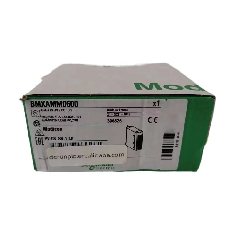 PLC controller analog input module BMXART0414 BMXART0814 BMXAMO0802 BMXAMM0600 PLC  analog non isolated high level IO module for
