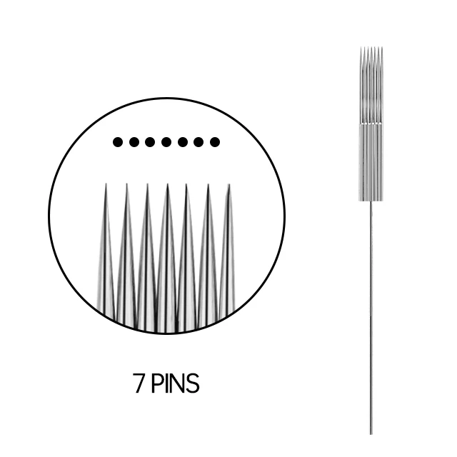 Original Manufacturer Supply 0.35mm*7R Eyebrow Tattoo Needle For Makeup Machine Microblading Needles Eyebrow