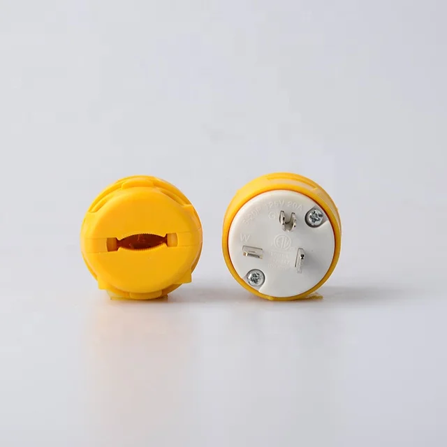 20 Amp Replacement Plug & Connector, 125 Volt NEMA 5-20P