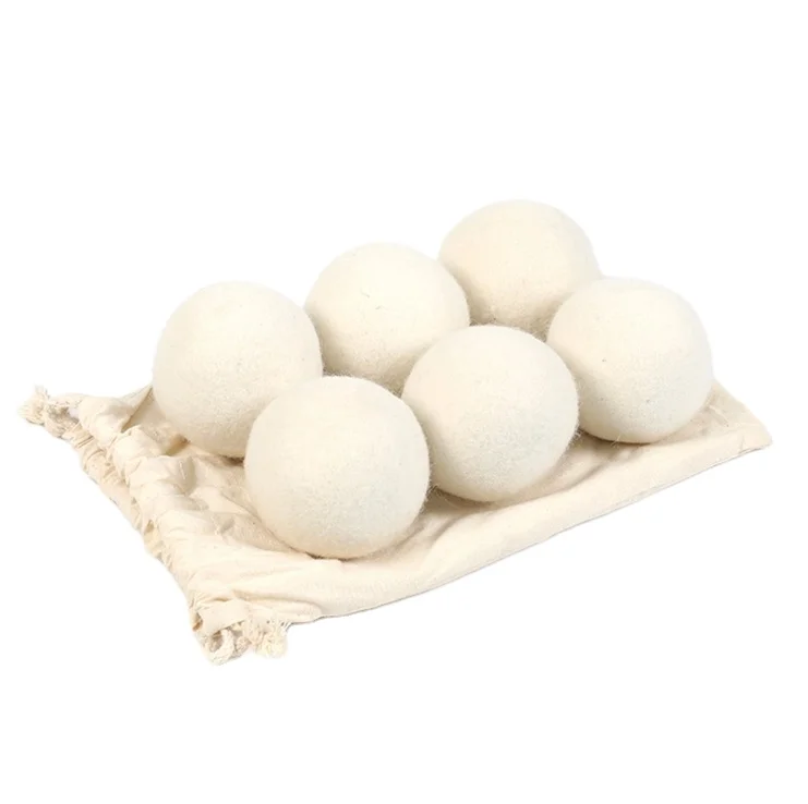 100% New Zealand pure wool washing dry wool balls 7.5 cm eco-friendly remove static felt wool drying balls