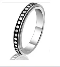 New Simple Rotatable Titanium Stainless Steel Decompression Anti anxiety meditation ring for men and women