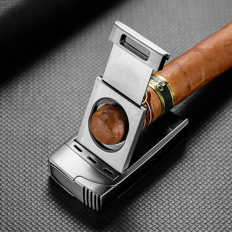 Multi-function cigar lighter Sharp cigar cutter other lighters & smoking accessories