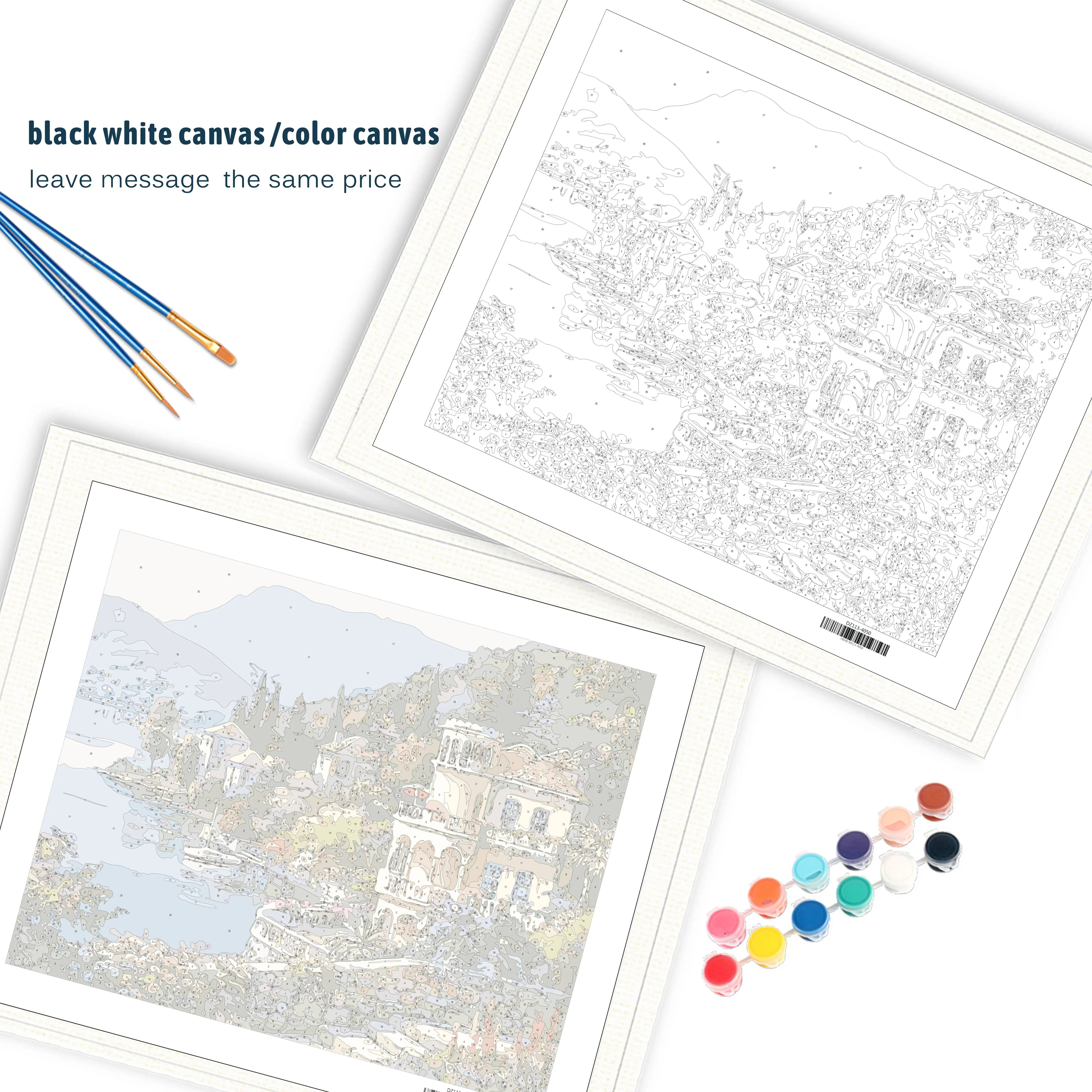 2022 wholesale diy digital photo wall art painting by numbers jesus christ on the cross for adult living room decoration