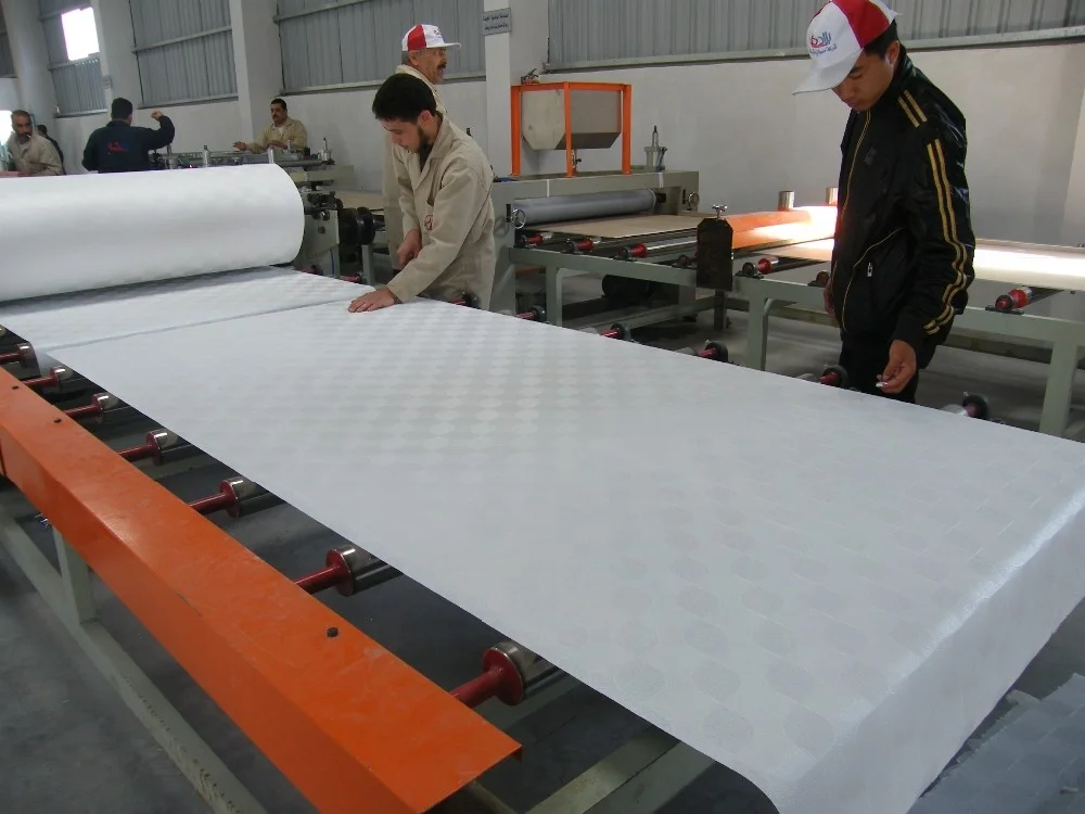 Manufacturer plaster/gypsum ceiling tile making machine/gypsum board lamination production line