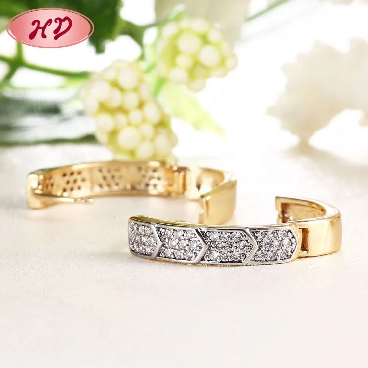 India Gold Earrings Fashion Trendy Daily Wear Gold Earrings Designs For Girls
