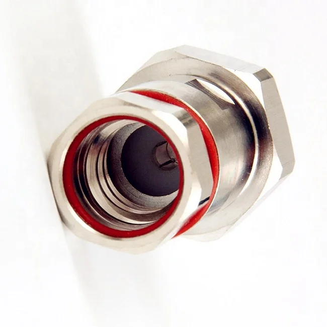 RF Coaxial 4.3-10 Mini DIN Male Plug Connector For 1/2' Superflexible Cable