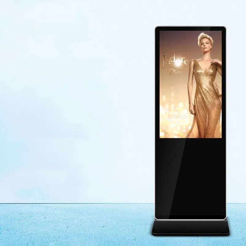 Крытый напольный ЖК-рекламный экран вертикальный Android сенсорный светодиодный черный SDK телевизор 4k киоск 75 дюймов